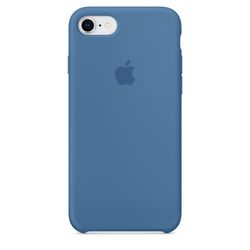 Чехол клип-кейс силиконовый Apple Silicone Case для iPhone 7/8, цвет «синий деним» (MRFR2ZM/A)