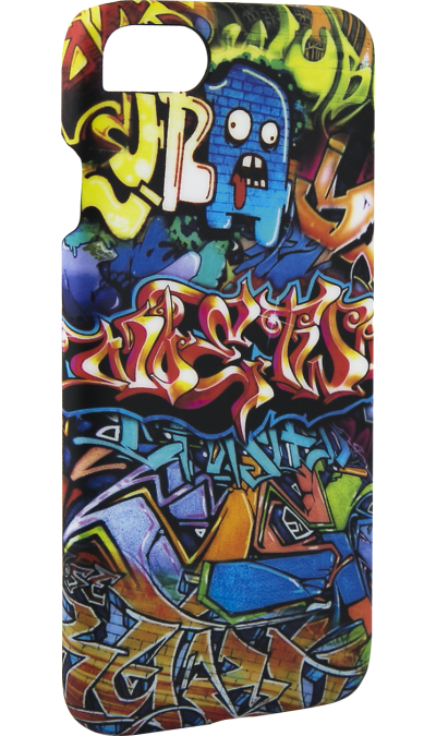 Чехол клип-кейс I-Paint Hard Case Graffiti для Apple iPhone 7/8 (черный)
