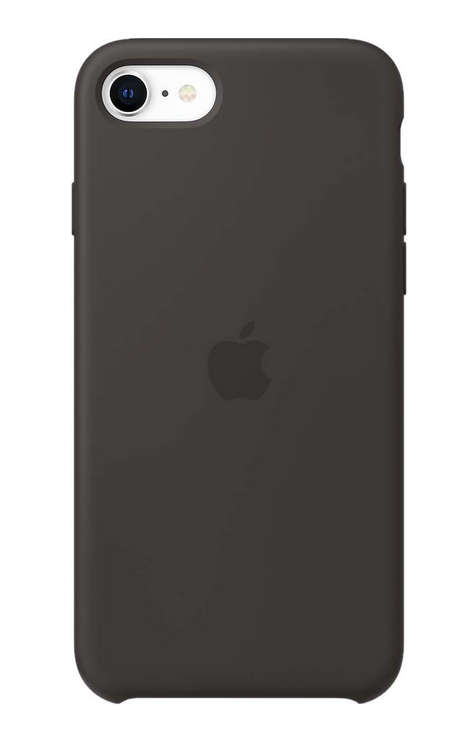 Чехол клип-кейс силиконовый Apple Silicone Case для iPhone SE/7/8, цвет черный  (MXYH2ZM/A)