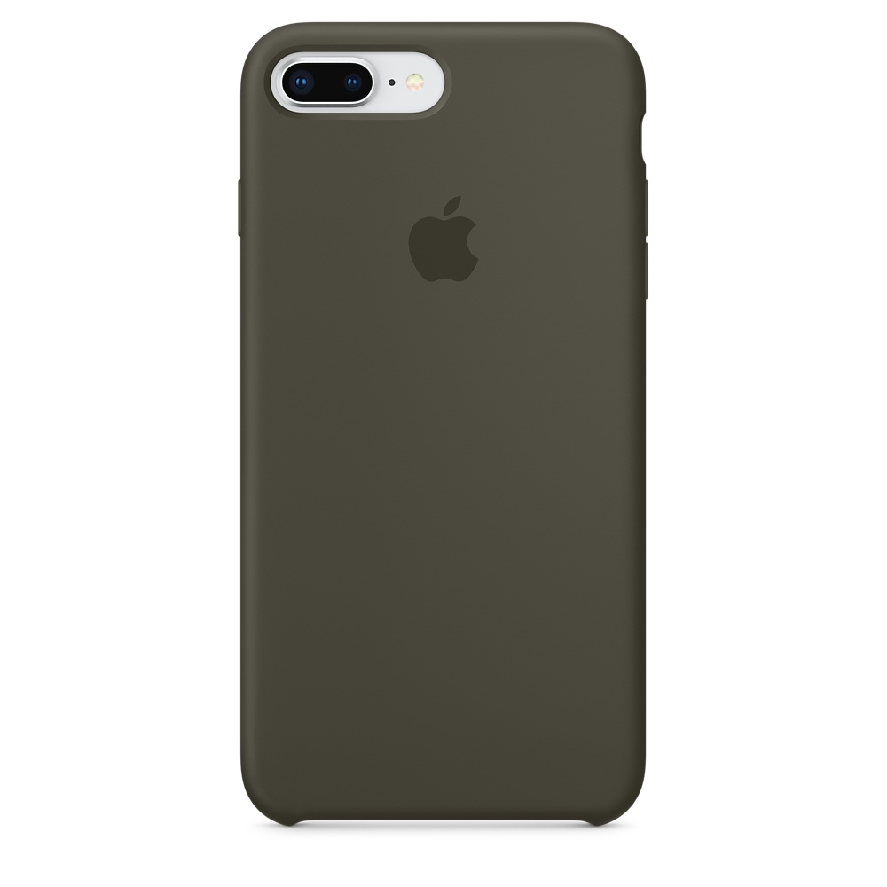 Чехол клип-кейс силиконовый Apple Silicone Case для iPhone 7 Plus/8 Plus, тёмно-оливковый цвет (MR3Q2ZM/A)
