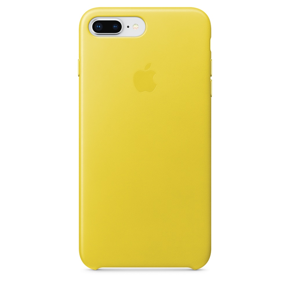 Чехол клип-кейс кожаный Apple Leather Case для iPhone 7 Plus/8 Plus, цвет «жёлтый бутон» (MRGC2ZM/A)