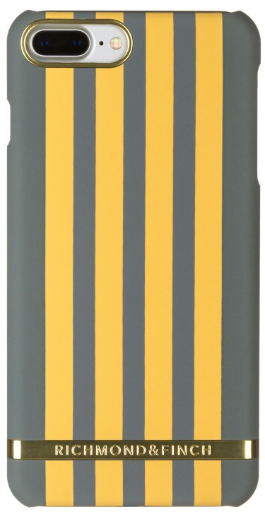 Чехол клип-кейс для Apple iPhone 7 Plus/8 Plus Richmond&finch Stripes Acai (серый, желтый)