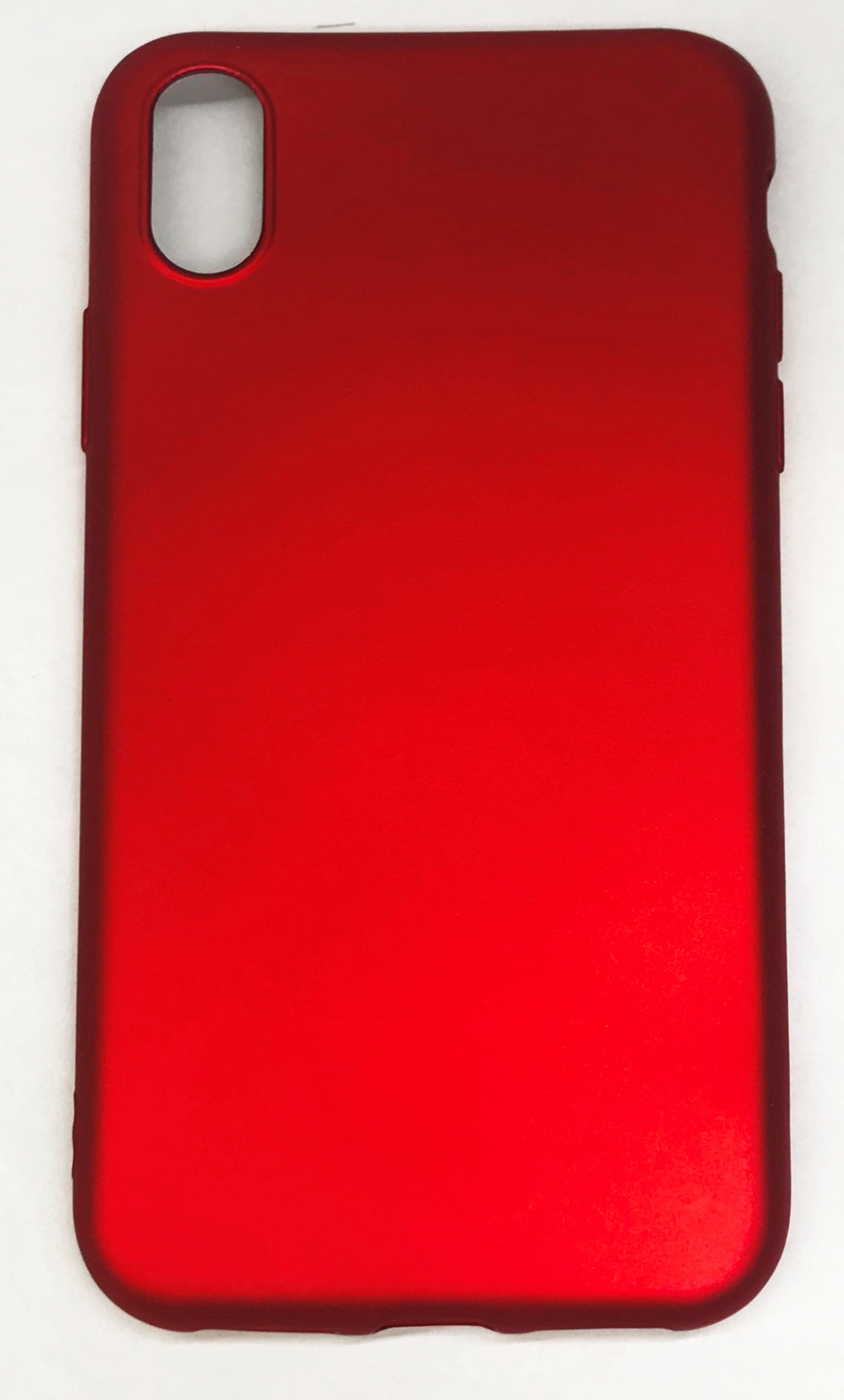 Чехол клип-кейс силиконовый матовый для Apple iPhone X (красный)