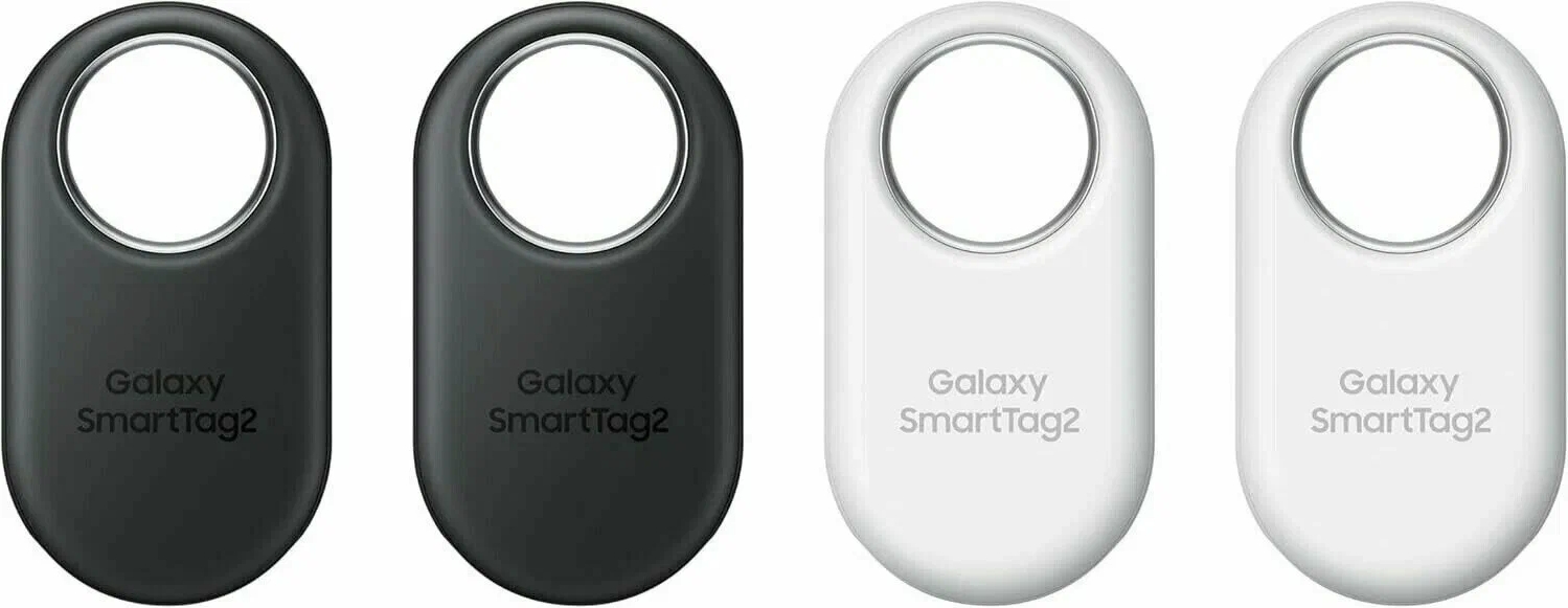 Метка для отслеживания Samsung Galaxy SmartTag2 (4 шт, черно-белый цвет)