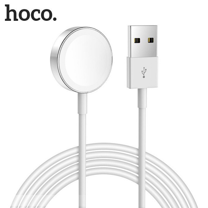 Беспроводное зарядное устройство HOCO CW16 для Apple Watch 1/2/3/4 (белое)