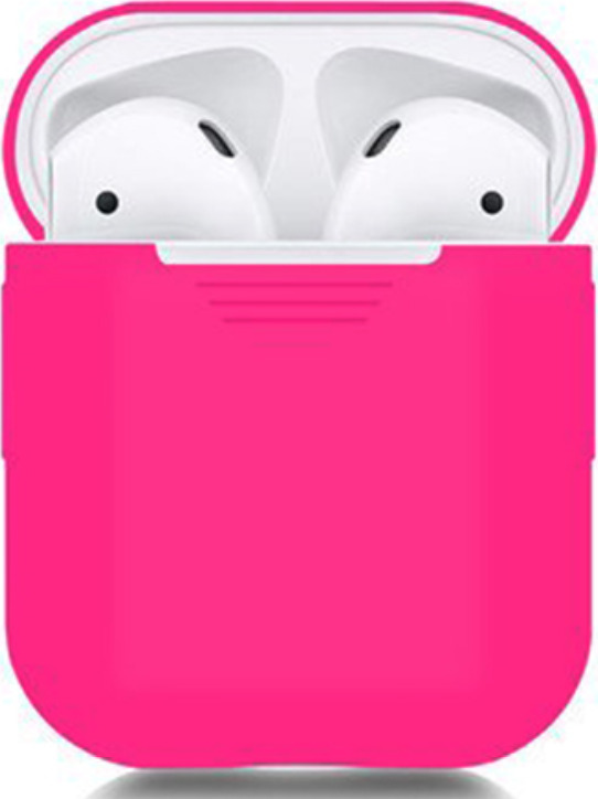 Чехол силиконовый для Apple AirPods (розовый)