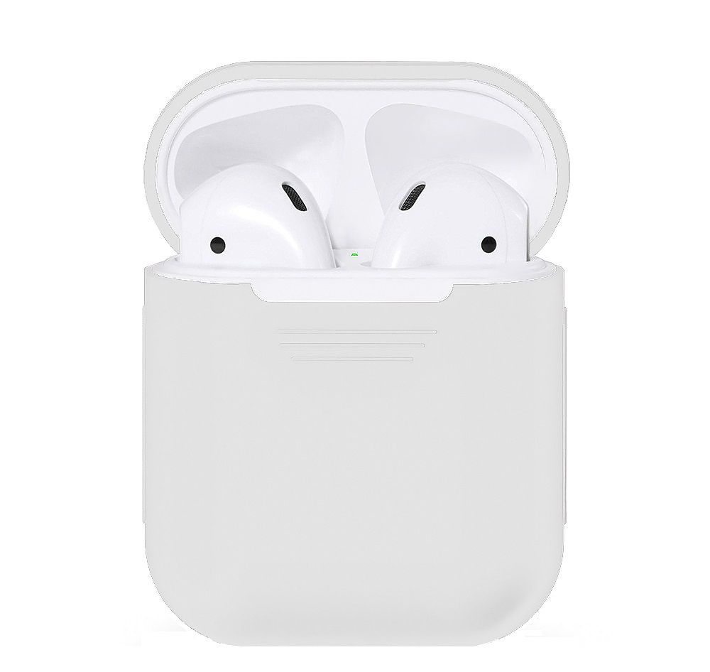 Чехол силиконовый для Apple AirPods (белый)