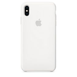 Чехол клип-кейс силиконовый Apple Silicone Case для iPhone XS Max, белый цвет (MRWF2ZM/A)