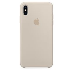 Чехол клип-кейс силиконовый Apple Silicone Case для iPhone XS Max, бежевый цвет (MRWJ2ZM/A)