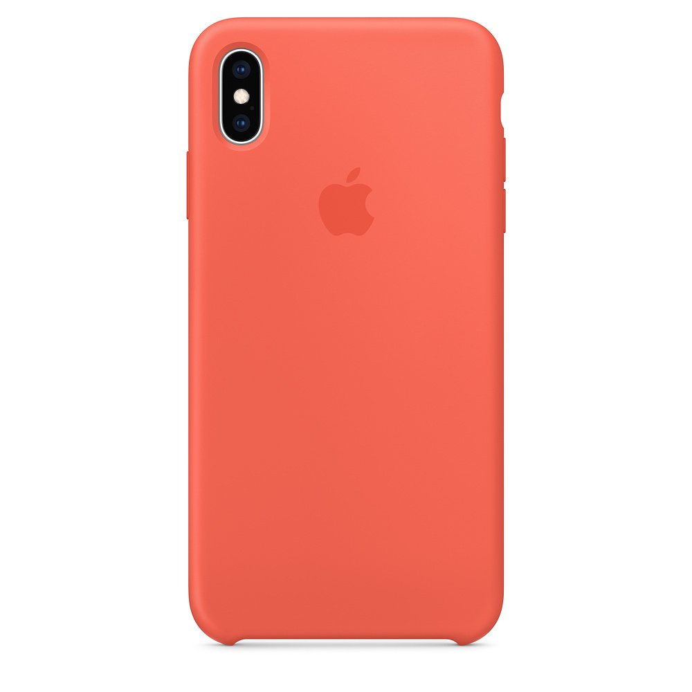 Чехол клип-кейс силиконовый Apple Silicone Case для iPhone XS Max, цвет «спелый нектарин» (MTFF2ZM/A)