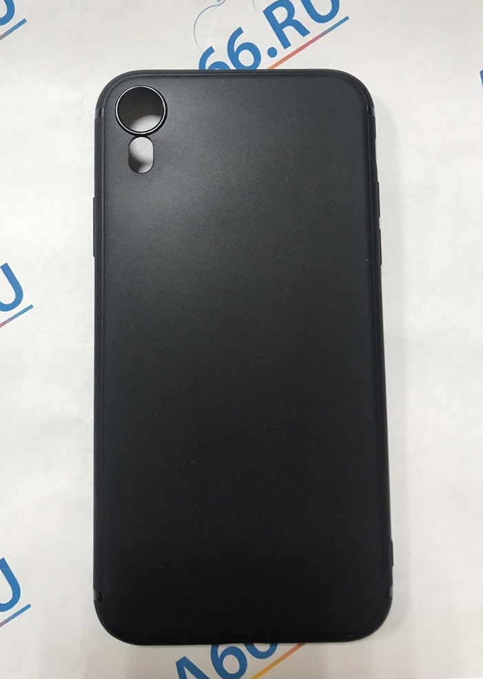 Чехол клип-кейс CTI силиконовый для Apple iPhone XR матовый (черный)