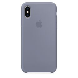 Чехол клип-кейс силиконовый Apple Silicone Case для iPhone XS, цвет «тёмная лаванда» (MTFC2ZM/A)