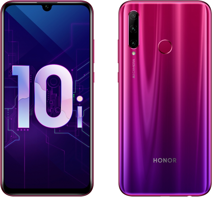 Honor 10i 4/128 GB Мерцающий красный (Red) 2019
