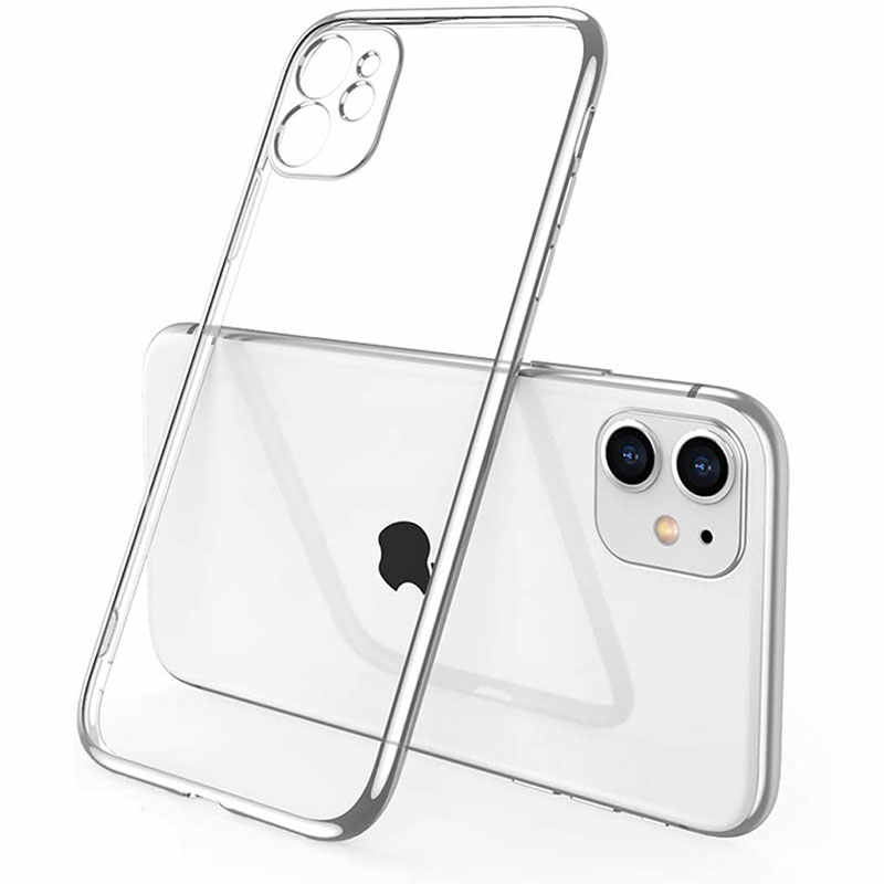 Чехол клип-кейс силиконовый GDR для Apple iPhone 11 с защитой объектива камеры (прозрачный)