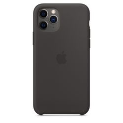 Чехол клип-кейс силиконовый Apple Silicone Case для iPhone 11 Pro, чёрный цвет (MWYN2ZM/A)