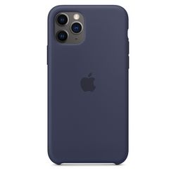Чехол клип-кейс силиконовый Apple Silicone Case для iPhone 11 Pro, тёмно-синий цвет (MWYJ2ZM/A)