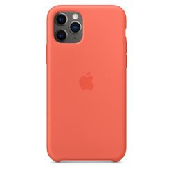 Чехол клип-кейс силиконовый Apple Silicone Case для iPhone 11 Pro, цвет «спелый клементин» оранжевый (MWYQ2ZM/A)