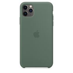 Чехол клип-кейс силиконовый Apple Silicone Case для iPhone 11 Pro Max, цвет «сосновый лес» (MX012ZM/A)