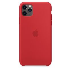 Чехол клип-кейс силиконовый Apple Silicone Case для iPhone 11 Pro Max, (PRODUCT)RED красный (MWYV2ZM/A)
