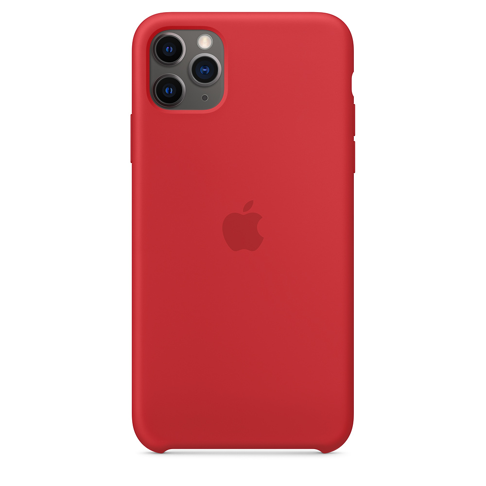 Чехол клип-кейс силиконовый Apple Silicone Case для iPhone 11 Pro Max, (PRODUCT)RED красный (MWYV2ZM/A)