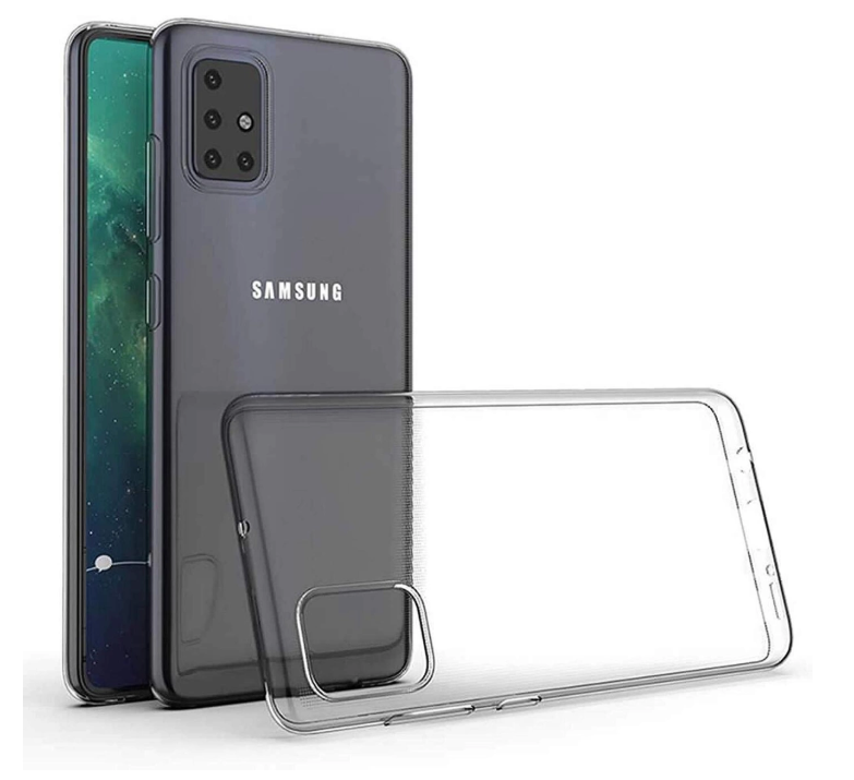Чехол клип-кейс силиконовый CTI для Samsung Galaxy A51 (прозрачный)