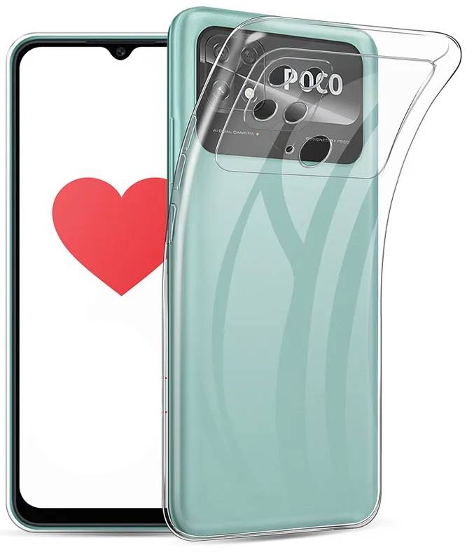 Чехол накладка силиконовый CTI для Xiaomi Poco C40 (прозрачный)