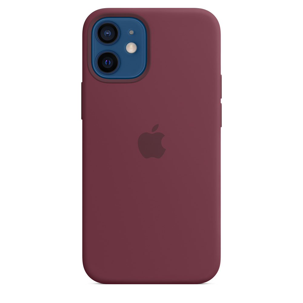 Чехол клип-кейс силиконовый Apple Silicone Case MagSafe для iPhone 12 mini, сливовый цвет (MHKQ3ZE/A)