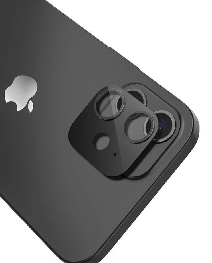 Защитное стекло CTI для камеры iPhone 12 mini (черное)