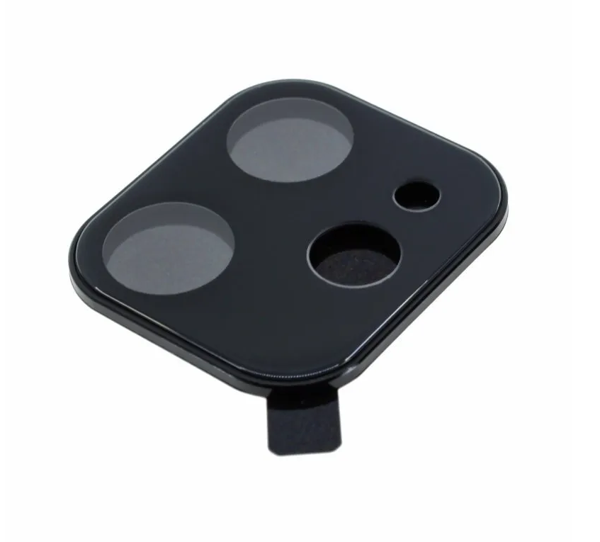 Защитное стекло CTI для камеры iPhone 12 (черное)