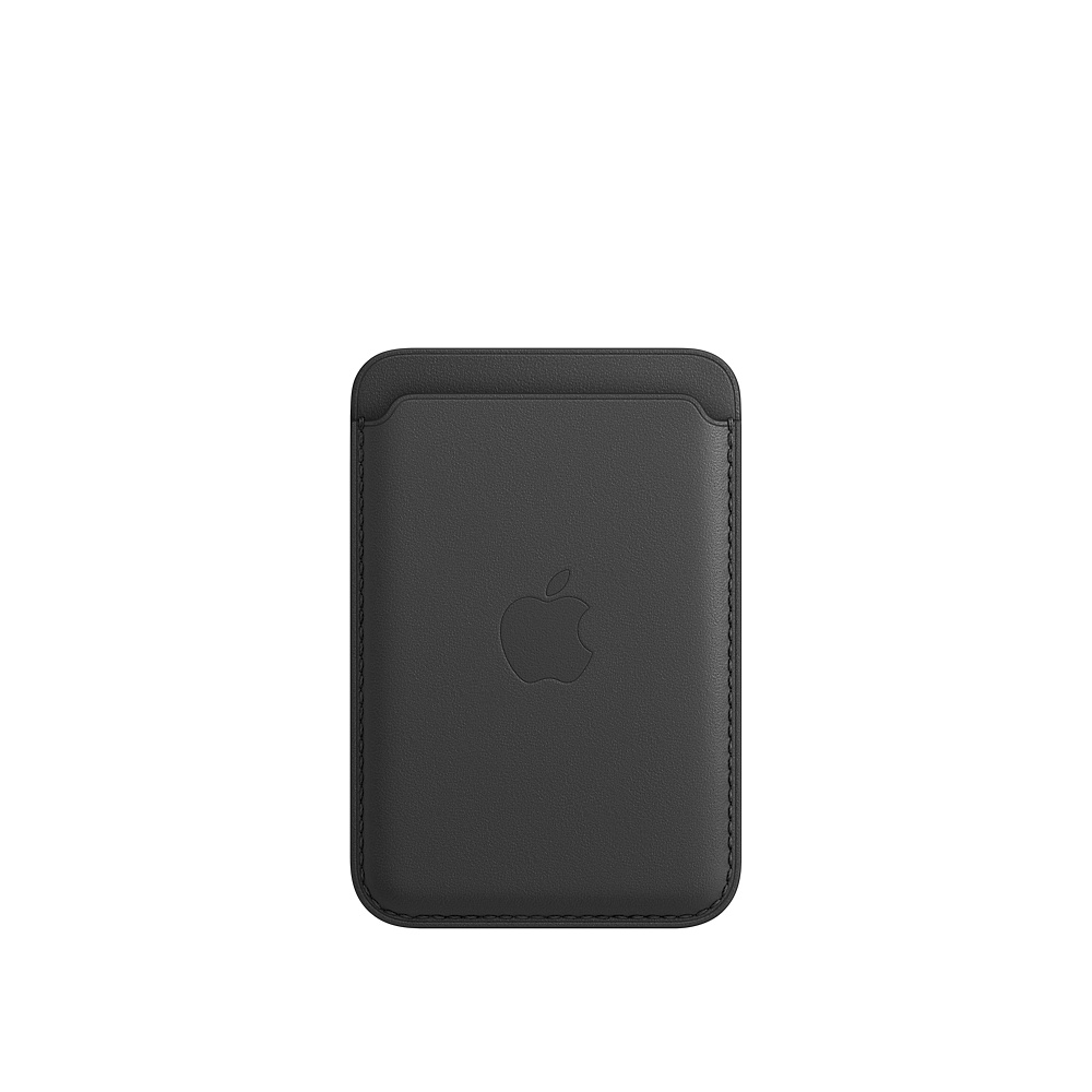Кожаный чехол-бумажник MagSafe для iPhone, чёрный цвет (MHLR3ZE/A)