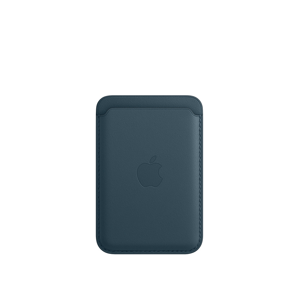 Кожаный чехол-бумажник MagSafe для iPhone, цвет «балтийский синий» (MHLQ3ZE/A)