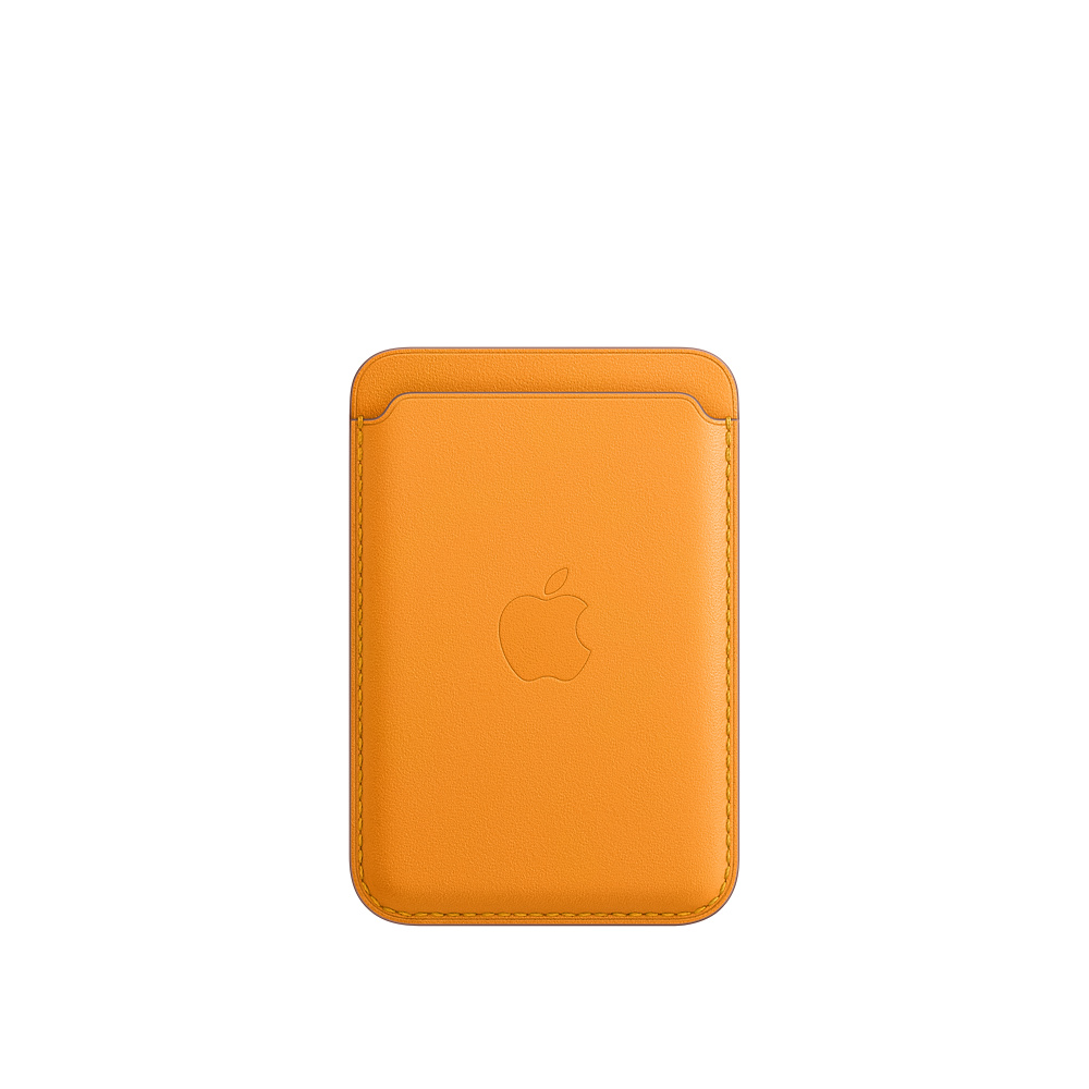 Кожаный чехол-бумажник MagSafe для iPhone, цвет «золотой апельсин» (MHLP3ZE/A)