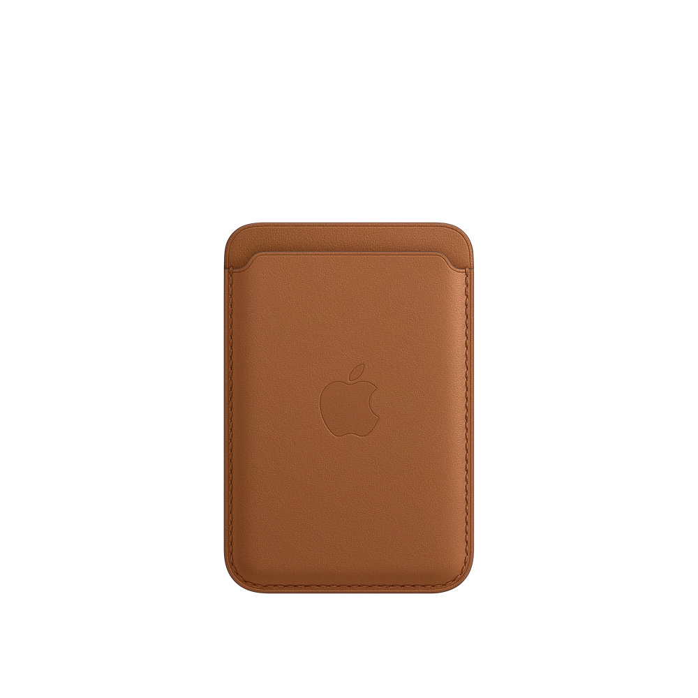 Кожаный чехол-бумажник MagSafe для iPhone, золотисто-коричневый цвет (MHLT3ZE/A)