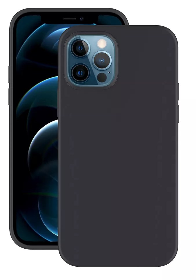 Чехол накладка Deppa Gel Color Case для iPhone 12/12 Pro (черный)
