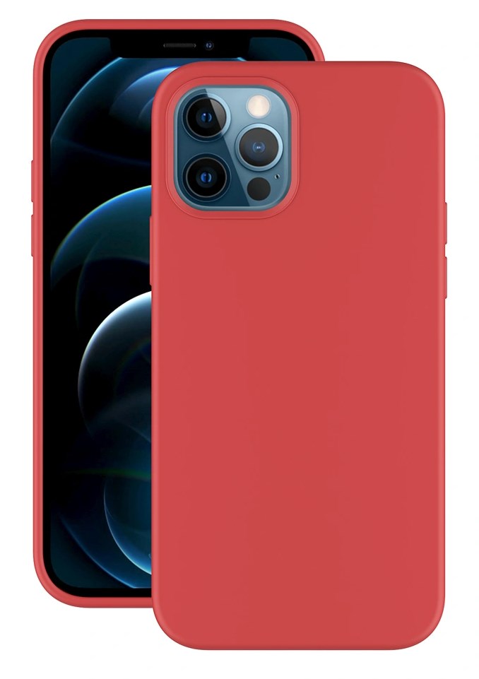 Чехол накладка Deppa Gel Color Case для iPhone 12/12 Pro (красный)