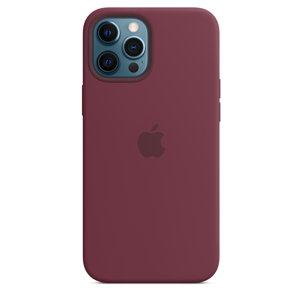 Чехол клип-кейс силиконовый Apple Silicone Case MagSafe для iPhone 12 Pro Max, сливовый цвет (MHLA3ZE/A)