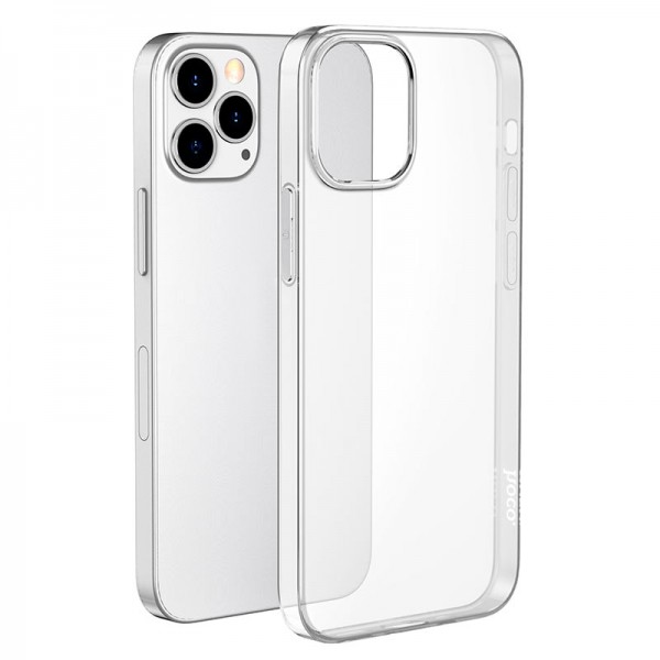 Чехол клип-кейс силиконовый HOCO Premium для Apple iPhone 12 Pro Max (прозрачный)