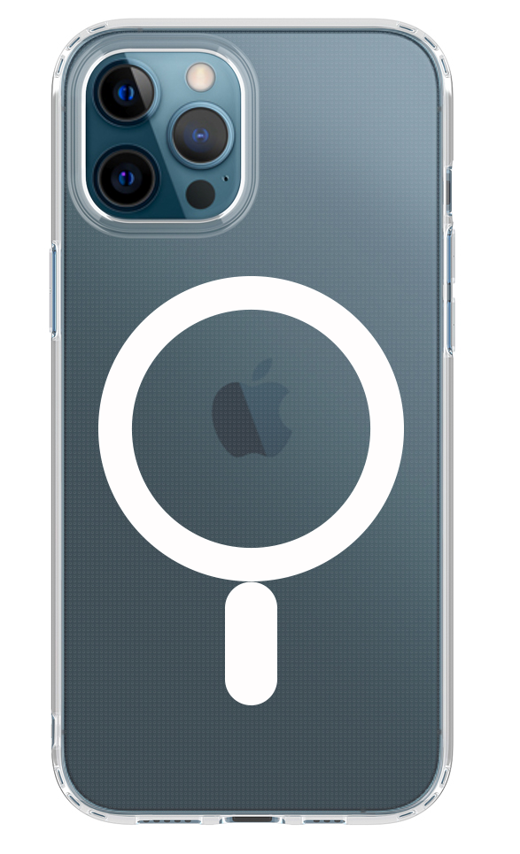 Чехол накладка Deppa Gel Pro Magsafe 870060 для Apple iPhone 12 Pro Max (прозрачный)