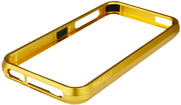 Бампер алюминиевый Macally Aluminum Frame Case (RIMALUMG-P5) для iPhone 5/5S золотой