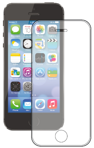 Защитное стекло для Apple iPhone 5/5C/5S/SE