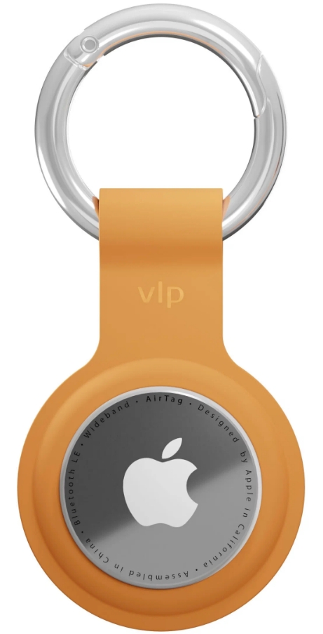 Чехол подвеска с кольцом VLP для ключей для Airtag (оранжевый)