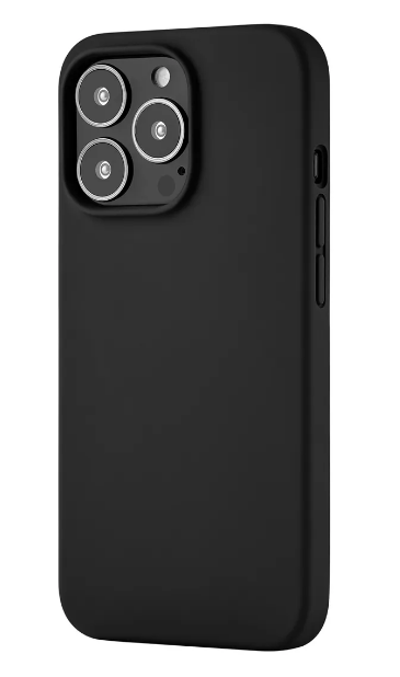 Чехол накладка Deppa Liquid Silicone Pro 88129 с поддержкой Magsafe для iPhone 13 Pro Max (черный)