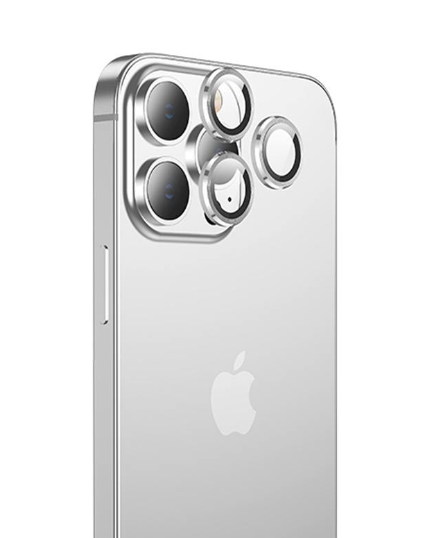 Защитное стекло камеры HOCO V12 3D Eagle eye metal lens для iPhone 13 Pro/13 Pro Max
