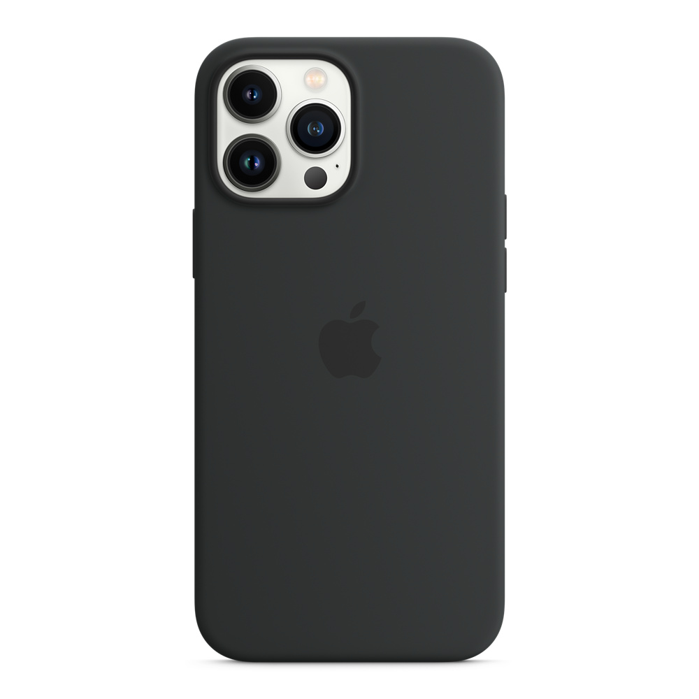 Чехол клип-кейс силиконовый Apple Silicone Case MagSafe для iPhone 13 Pro Max, цвет «тёмная ночь» (MM2U3ZE/A)