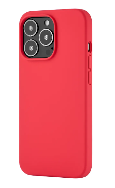 Чехол накладка Deppa Liquid Silicone Pro 88103 для iPhone 13 Pro (красный)