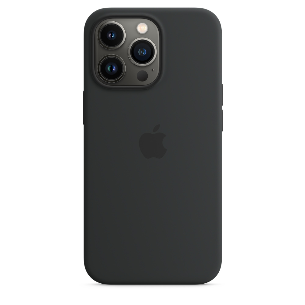 Чехол клип-кейс силиконовый Apple Silicone Case MagSafe для iPhone 13 Pro, цвет «тёмная ночь» (MM2K3ZE/A)