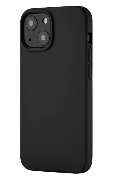 Чехол накладка Deppa Liquid Silicone Pro 88127 с поддержкой Magsafe для iPhone 13 (черный)