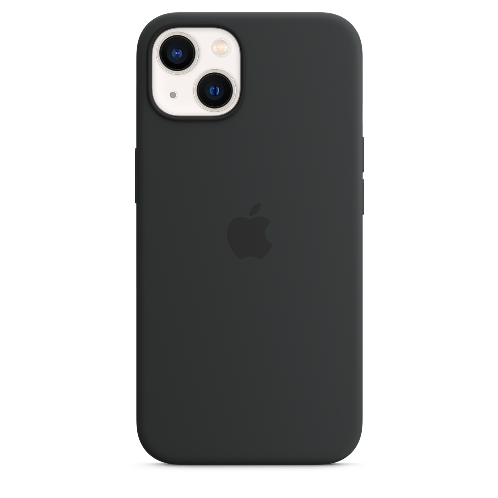 Чехол клип-кейс силиконовый Apple Silicone Case MagSafe для iPhone 13, цвет «тёмная ночь» (MM2A3ZE/A)