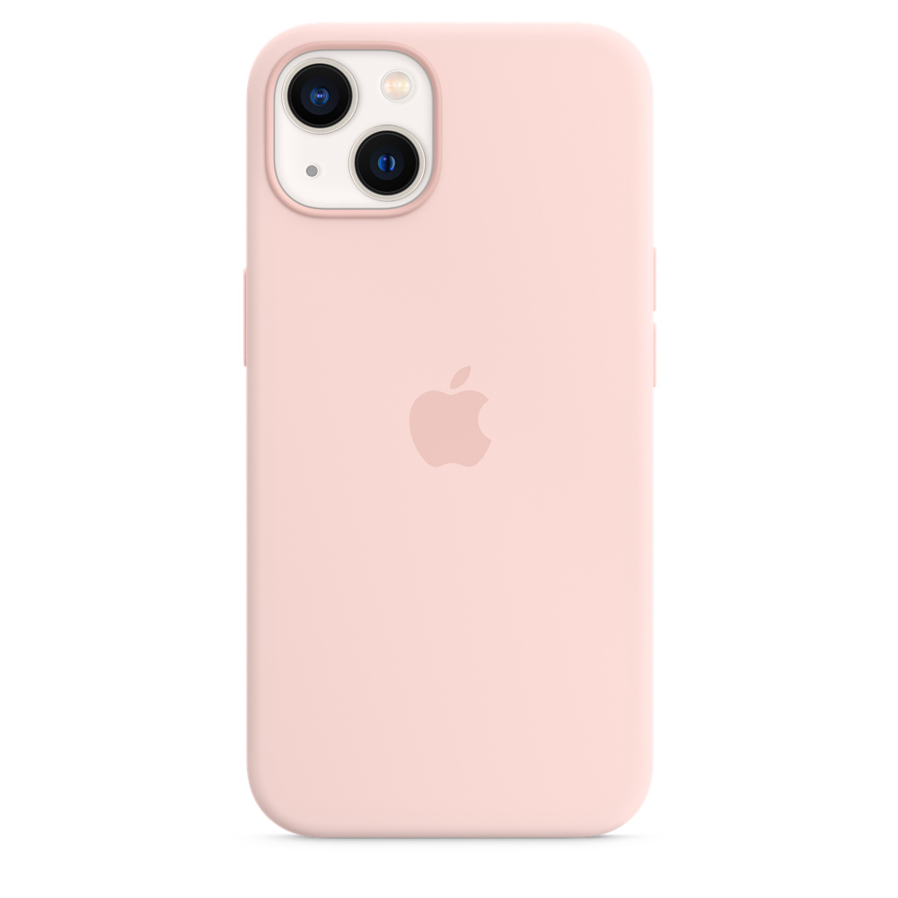 Чехол клип-кейс силиконовый Apple Silicone Case MagSafe для iPhone 13, цвет «розовый мел» (MM283ZE/A)