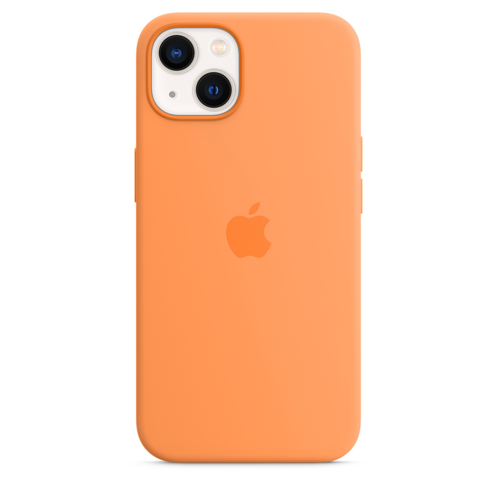 Чехол клип-кейс силиконовый Apple Silicone Case MagSafe для iPhone 13, цвет «весенняя мимоза» (MM243ZE/A)